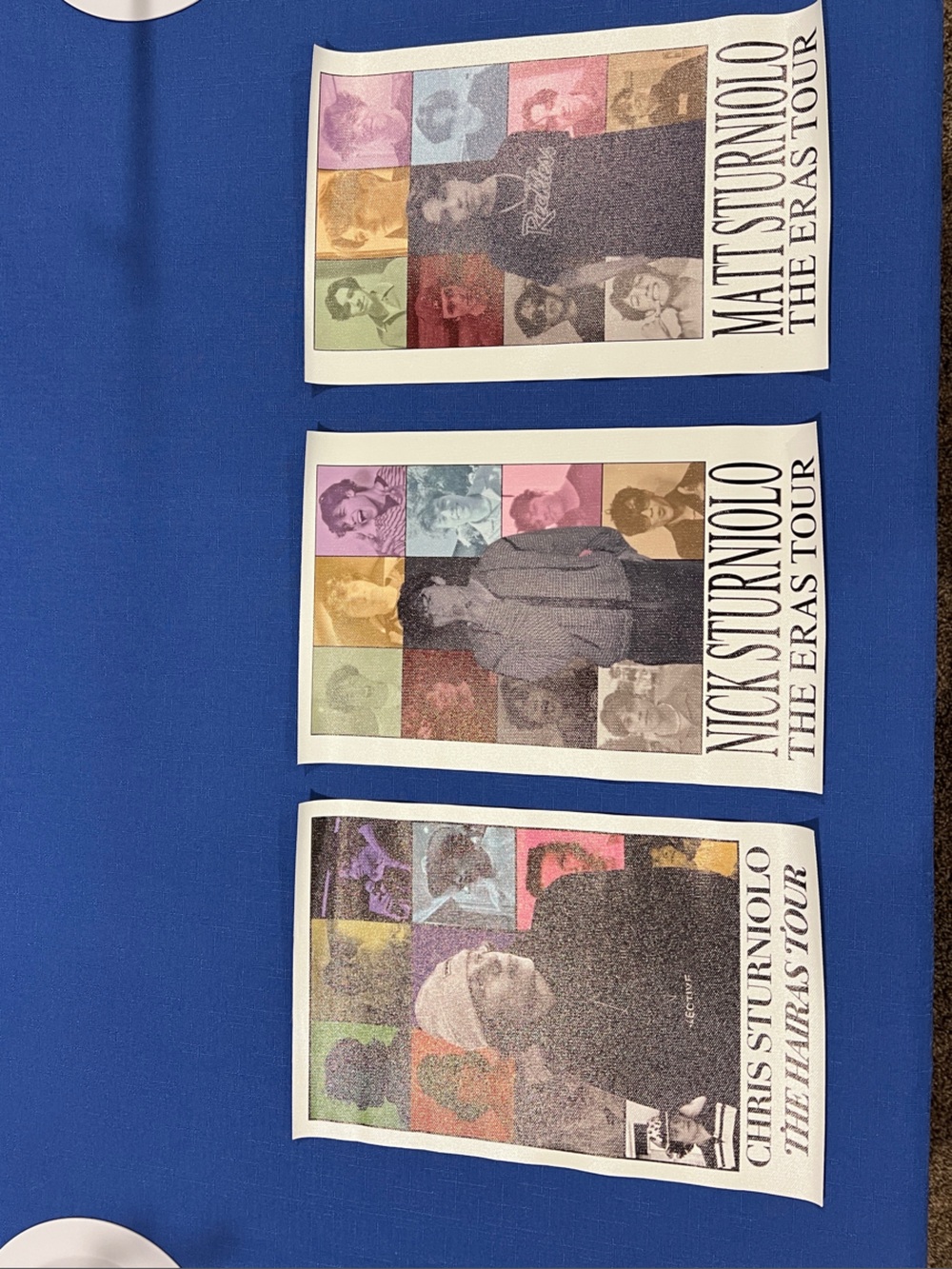 Nick Matt and Chris Sturniolo The Eras Tour Poster Set - Multicolor
